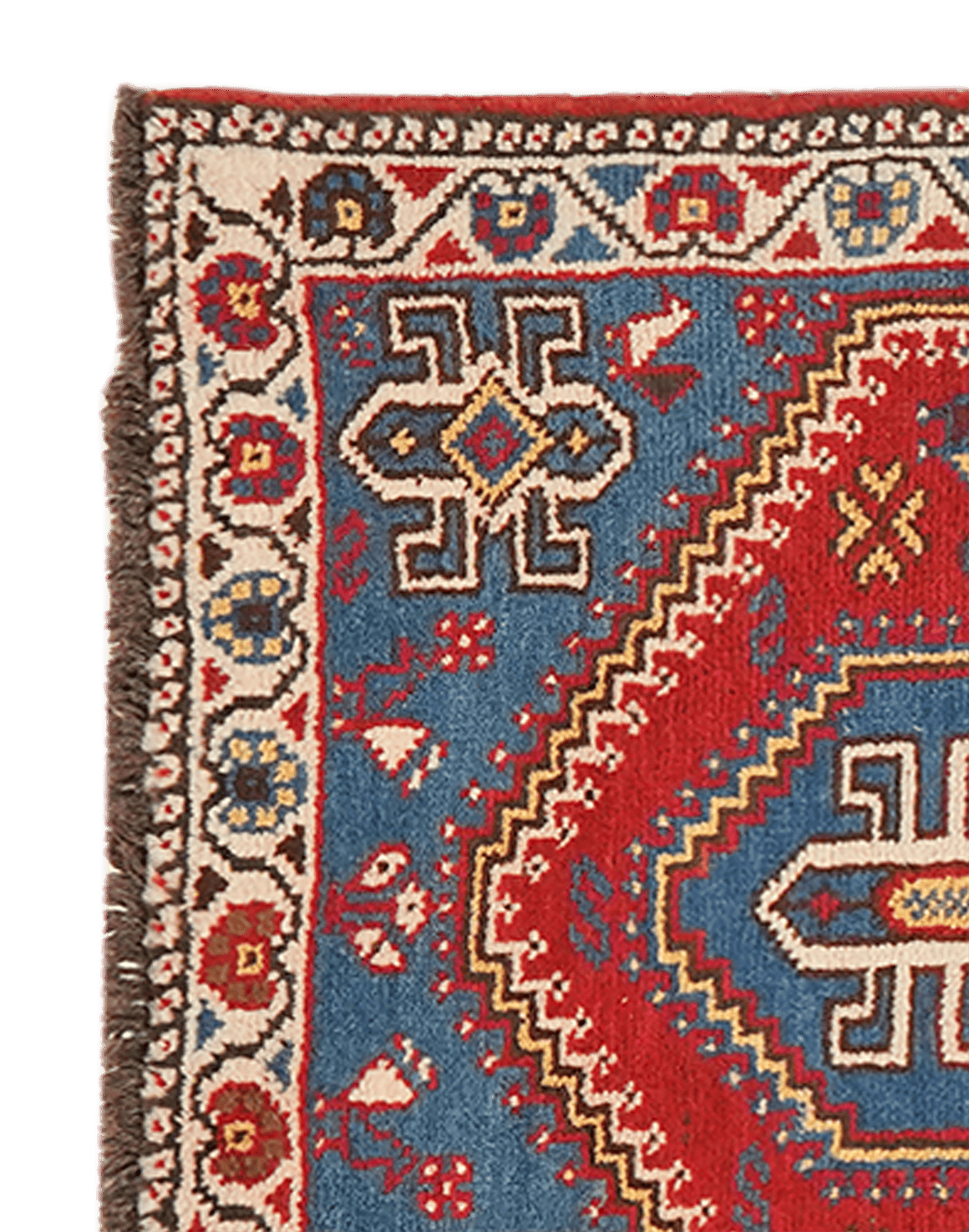 Shiraz — Hand-knotted, 71x106 cm, Red, 100% Virgin Wool | View 3