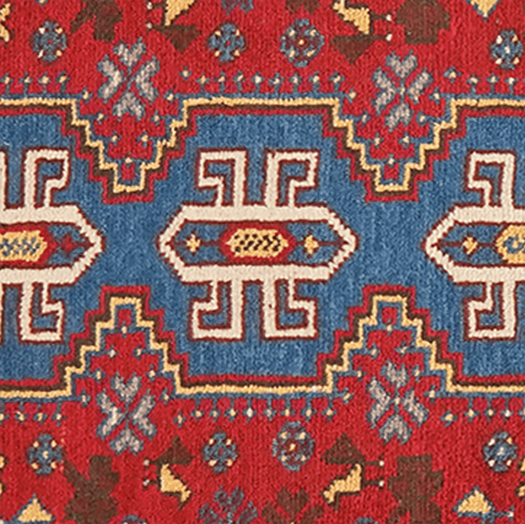 Shiraz — Hand-knotted, 71x106 cm, Red, 100% Virgin Wool | View 4