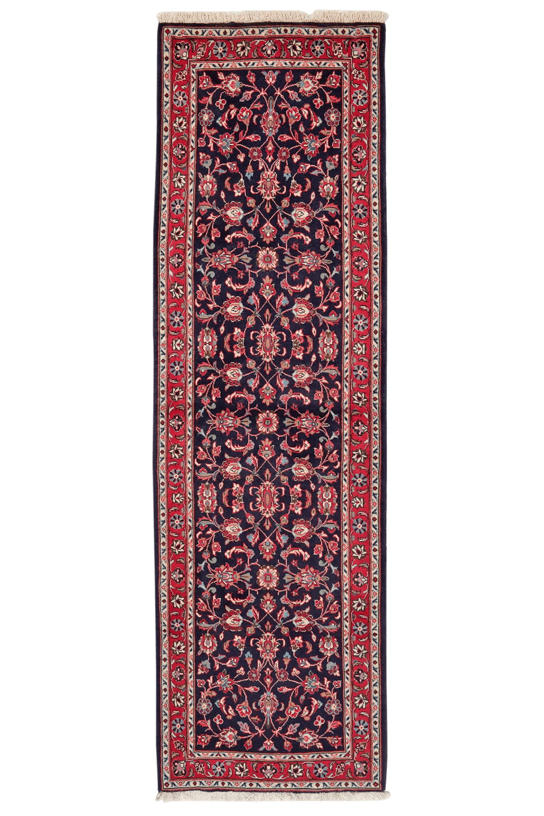 Ardakan — Hand-knotted, 70x237 cm, Blue, 100% Virgin Wool | Main view