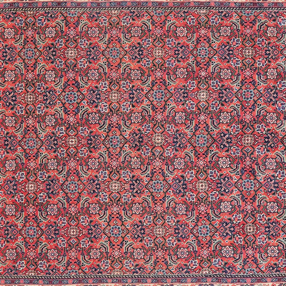 Sarough — Hand-knotted, 157x320 cm, Red, 100% Virgin Wool | View 4