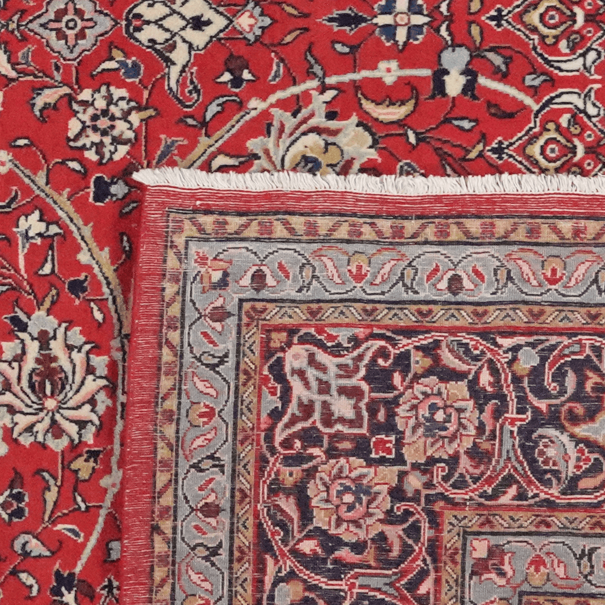 Sarough — Hand-knotted, 273x371 cm, Red, 100% Virgin Wool | View 6