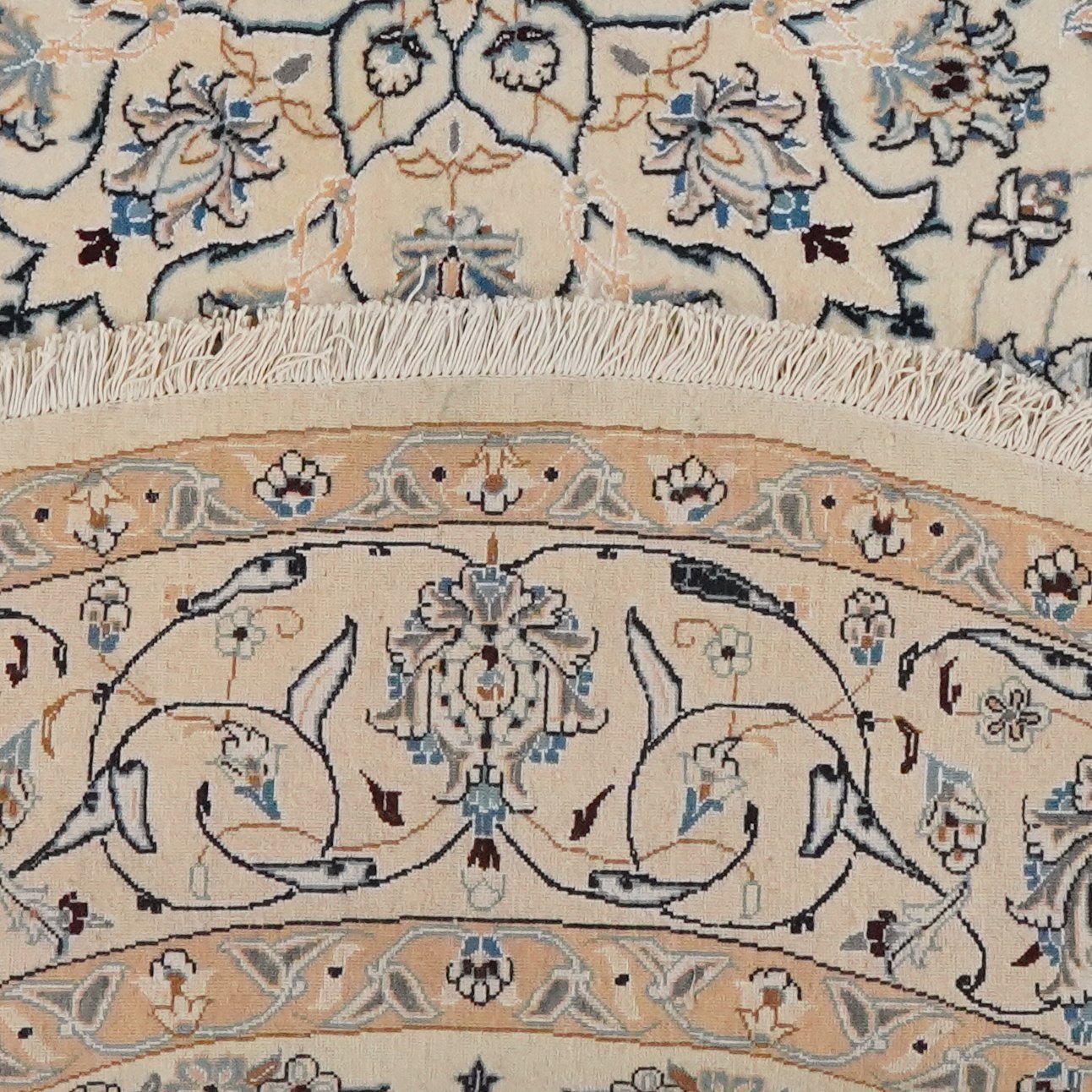 Nain — Hand-knotted, 252x252 cm, Beige, 100% Virgin Wool | View 6