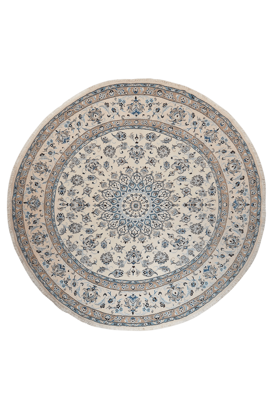 Nain — Hand-knotted, 250x250 cm, Beige, 100% Virgin Wool | Main view