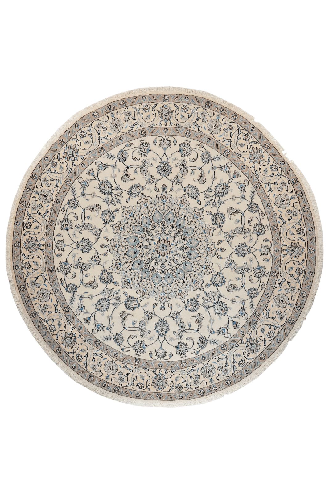 Nain — Hand-knotted, 246x246 cm, Beige, 100% Virgin Wool | Main view
