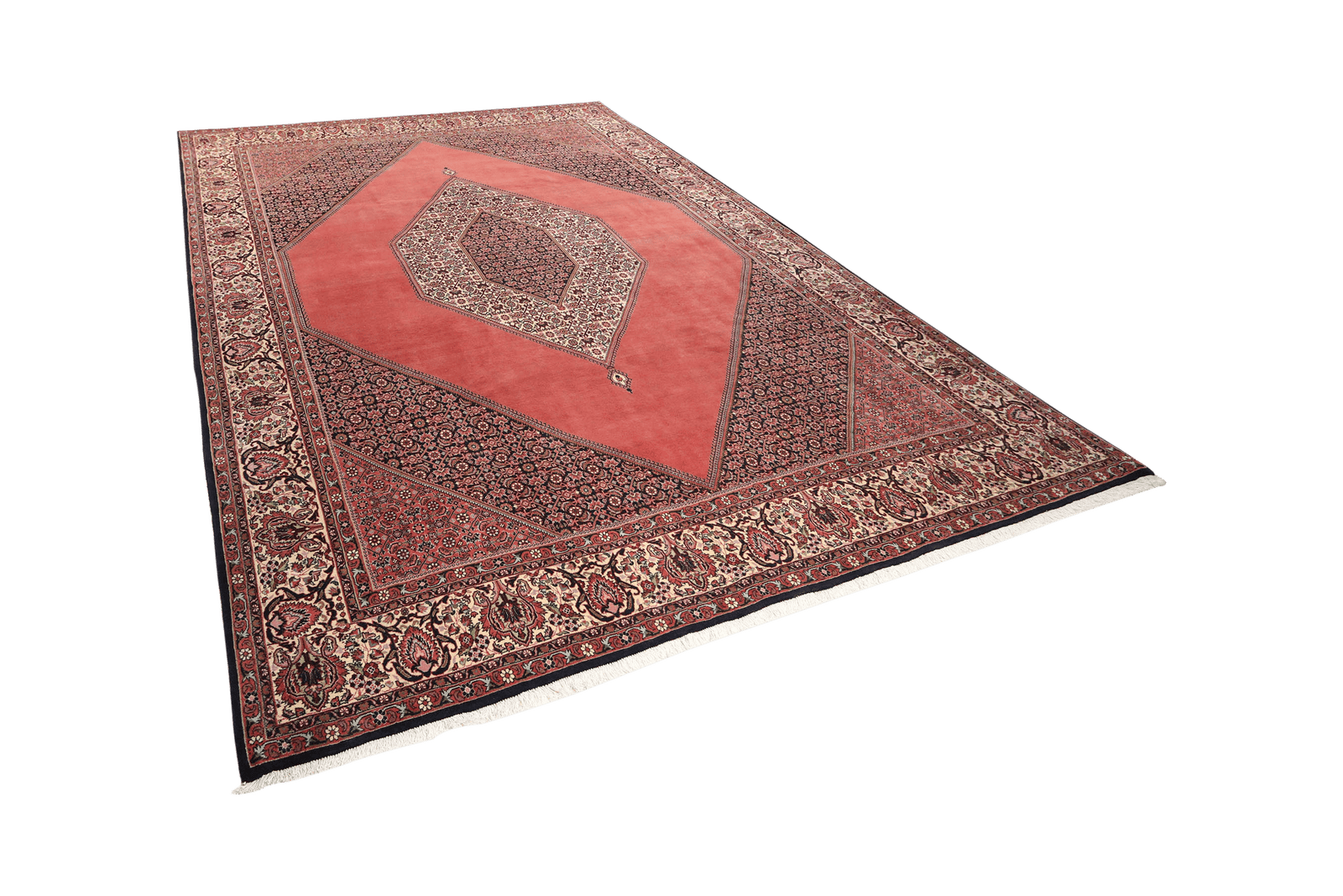 Bidjar — Hand-knotted, 253x358 cm, Red, 100% Virgin Wool | View 5