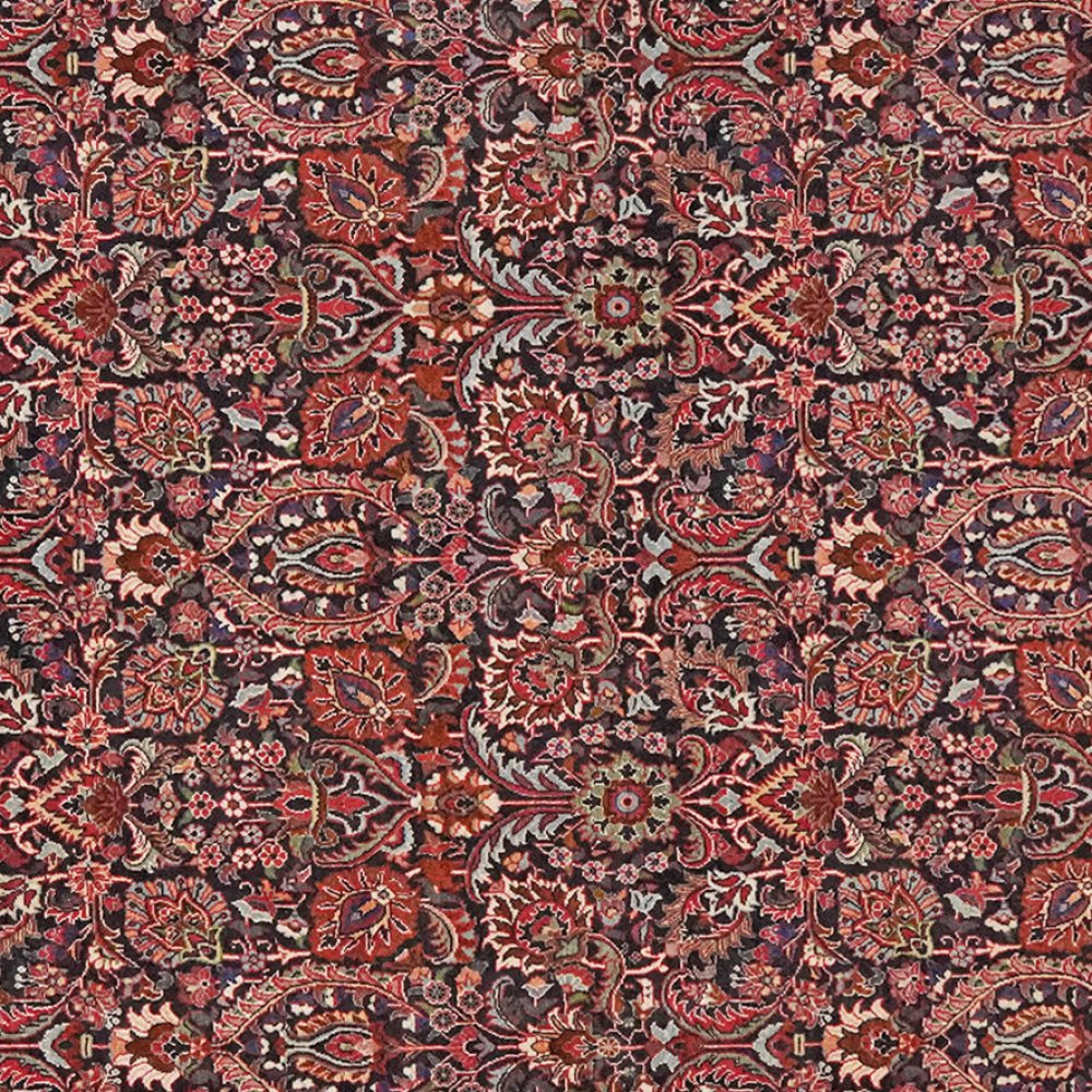 Bidjar — Hand-knotted, 205x213 cm, Blue, 100% Virgin Wool | View 4