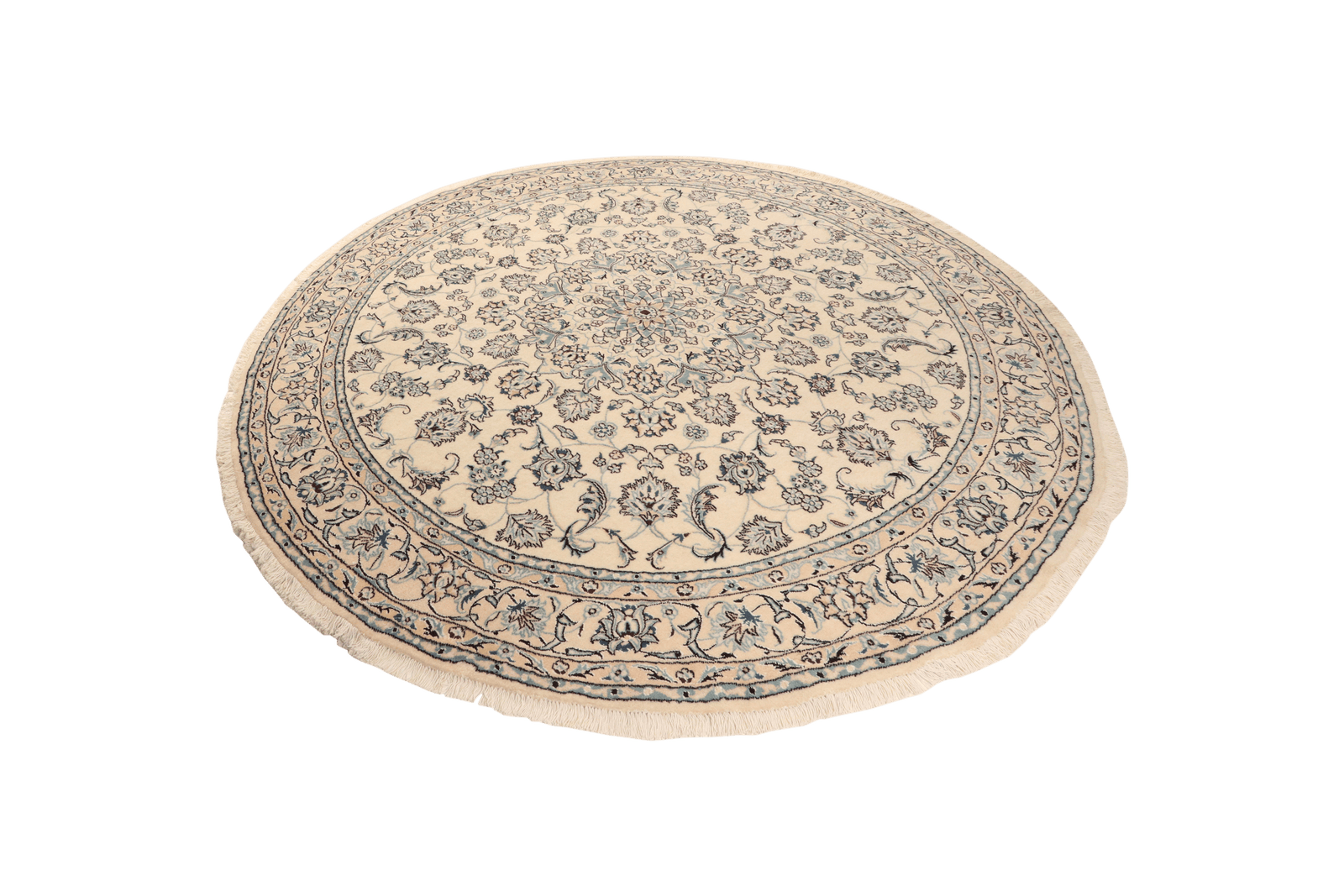 Nain — Hand-knotted, 246x246 cm, Beige, 100% Virgin Wool | View 5