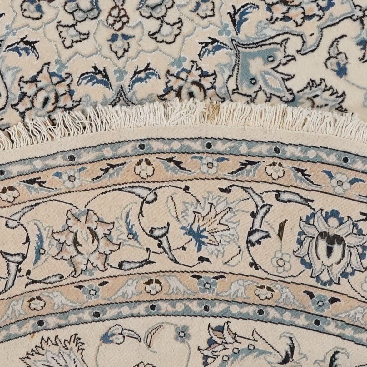 Nain — Hand-knotted, 246x246 cm, Beige, 100% Virgin Wool | View 6