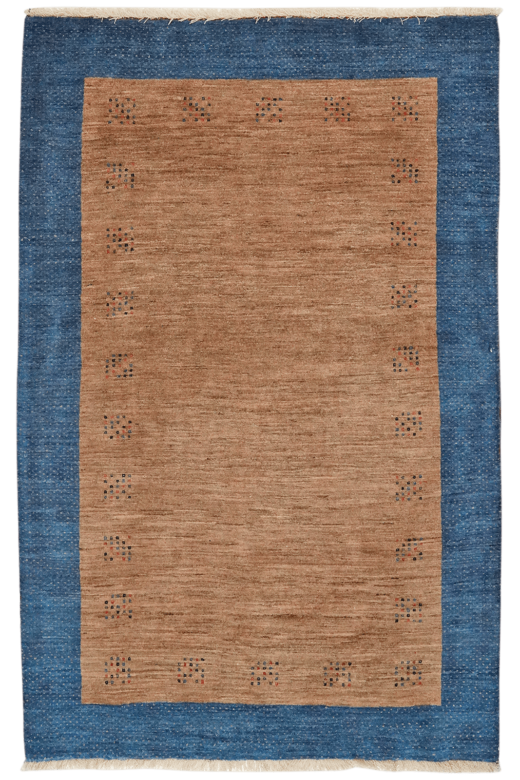 Rizbaf — Hand-knotted, 120x184 cm, Brown, 100% Virgin Wool | Main view
