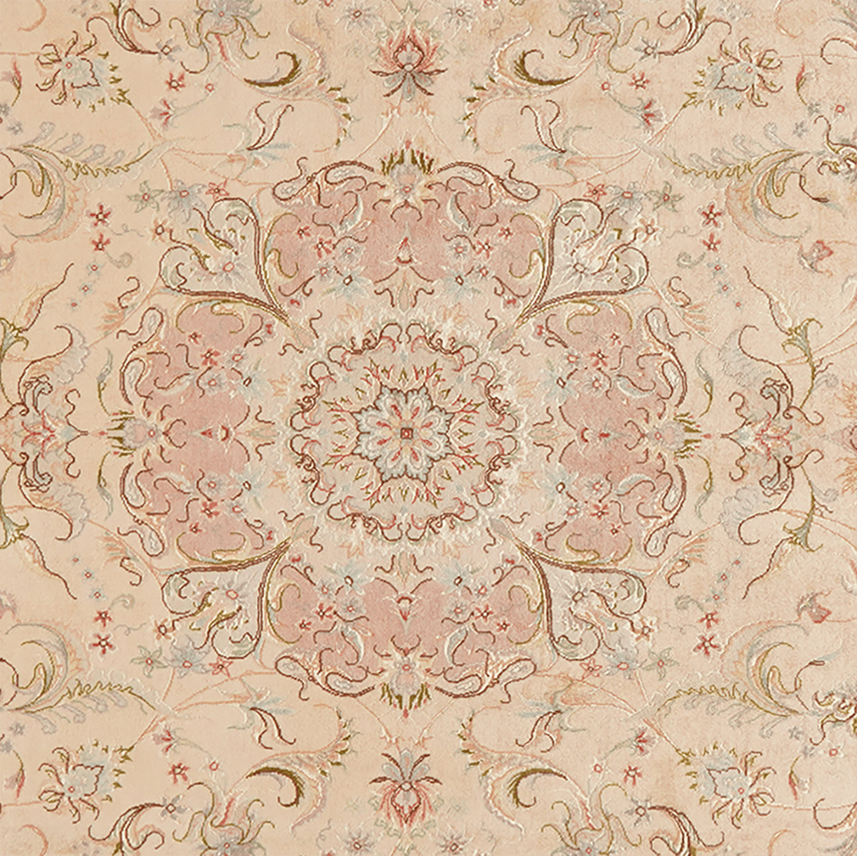 Tabriz 50 Raj — Hand-knotted, 169x243 cm, Beige, 100% Virgin Wool | View 4