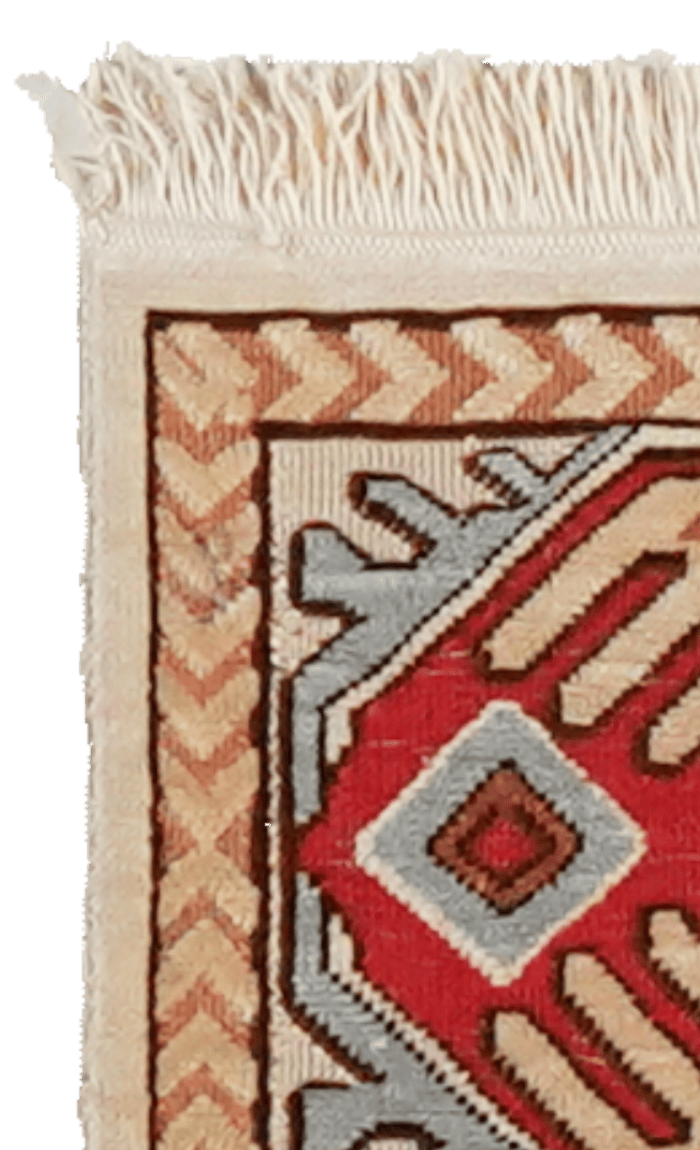 Hereke-Seide — Hand-knotted, 15x23 cm, Beige, 100% Silk | View 4