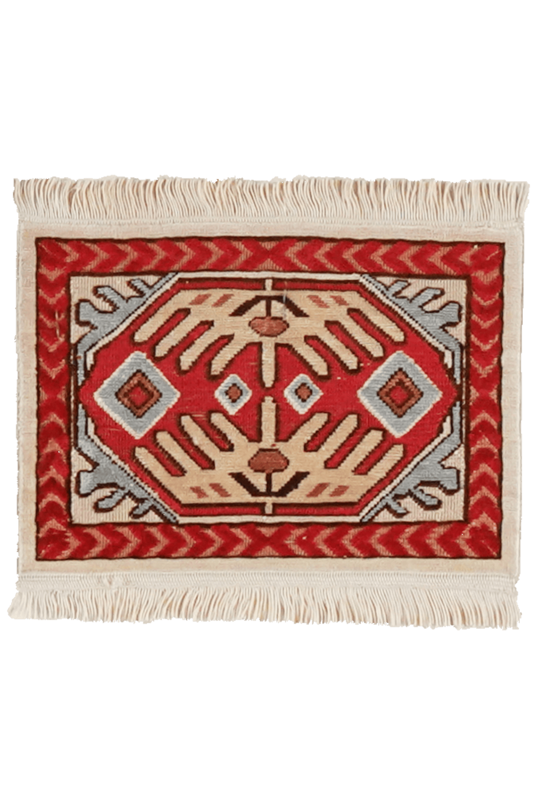 Hereke-Seide — Hand-knotted, 15x23 cm, Beige, 100% Silk | Main view