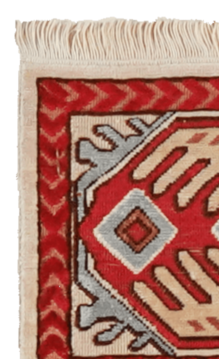 Hereke-Seide — Hand-knotted, 15x23 cm, Beige, 100% Silk | View 3