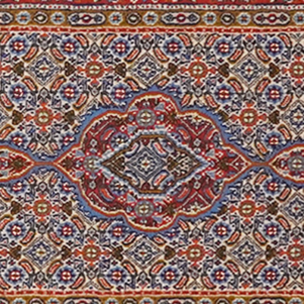 Moud Mahi — Hand-knotted, 82x393 cm, Blue, 100% Virgin Wool | View 4