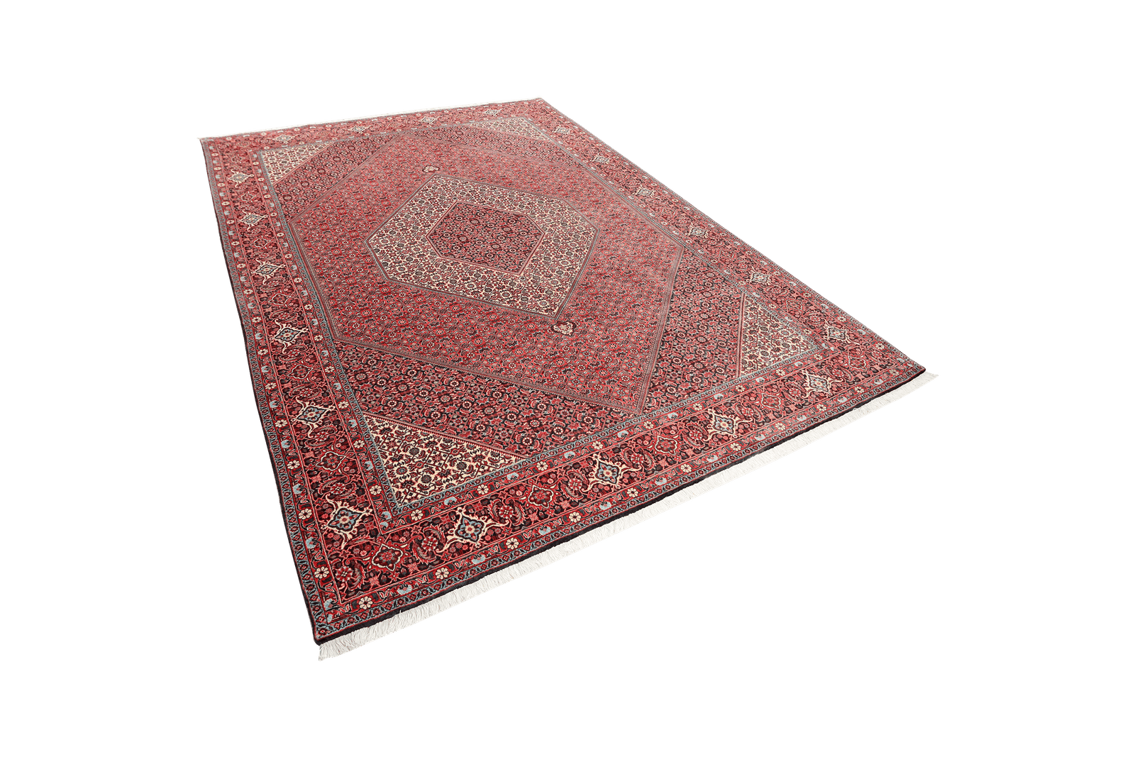 Bidjar — Hand-knotted, 207x308 cm, Red, 100% Virgin Wool | View 5