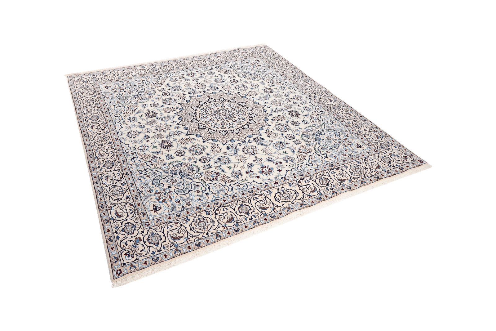 Nain 9La — Hand-knotted, 195x210 cm, Beige, 100% Virgin Wool | View 5