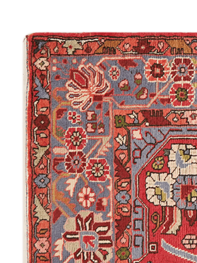 Nahavand — Hand-knotted, 88x132 cm, Red, 100% Virgin Wool | View 3