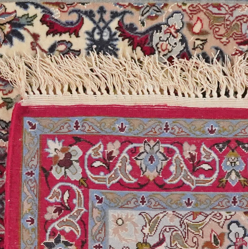 Isfahan — Hand-knotted, 73x111 cm, Beige, 90% Schurwolle, 10% Seide | View 6