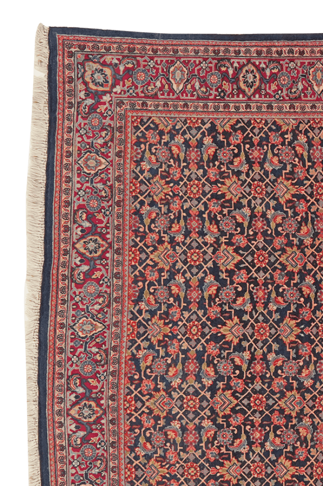 Sarough — Hand-knotted, 128x204 cm, Blue, 100% Virgin Wool | View 3