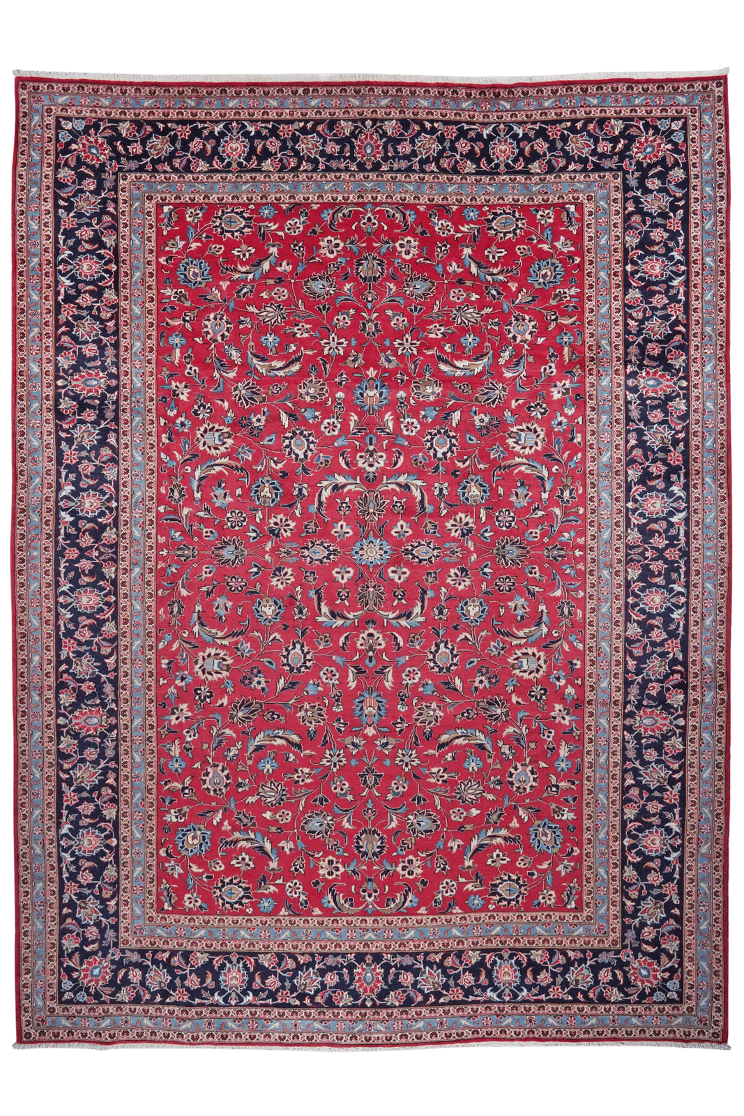Ardakan — Hand-knotted, 298x402 cm, Red, 100% Virgin Wool | Main view