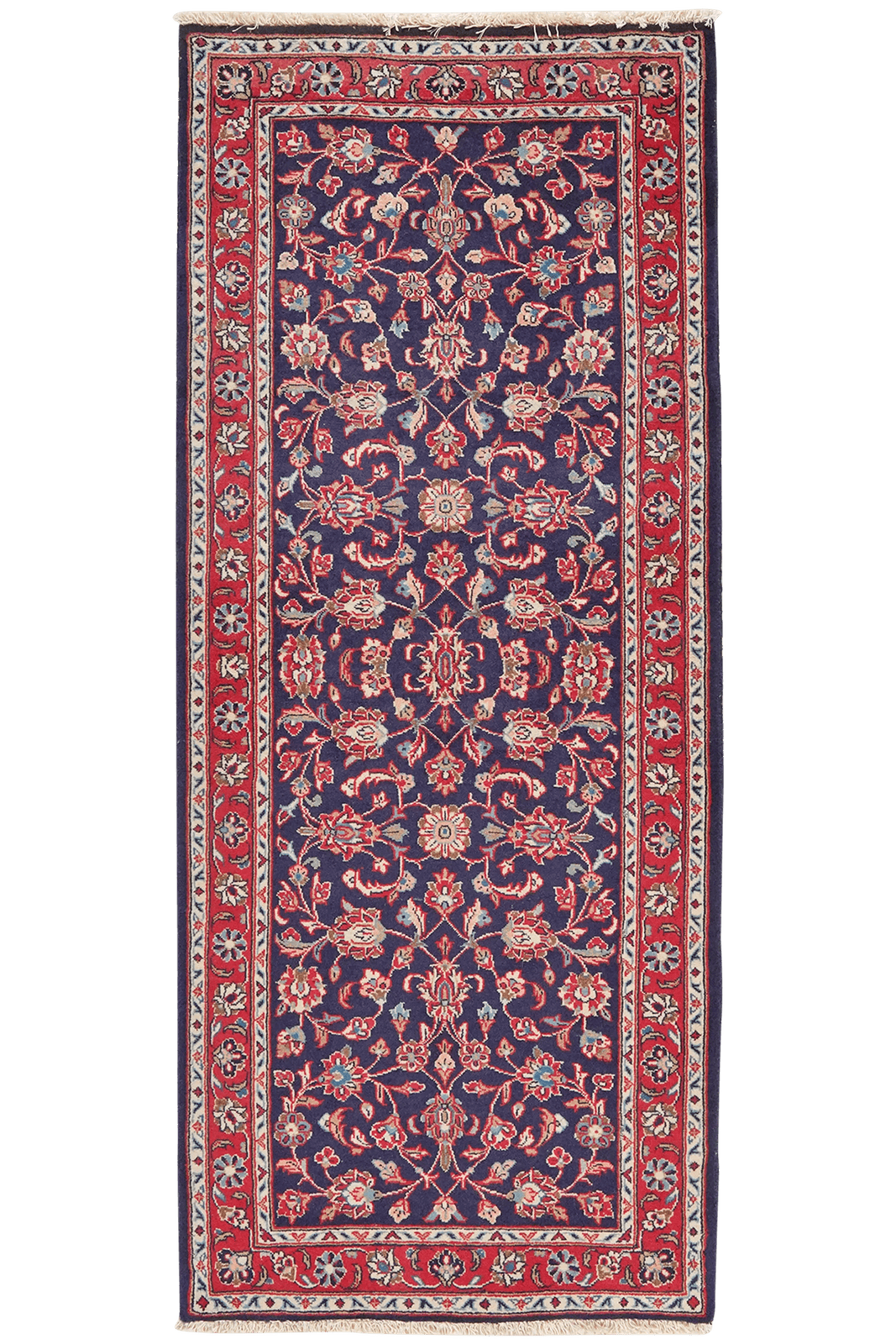 Ardakan — Hand-knotted, 77x184 cm, Blue, 100% Virgin Wool | Main view