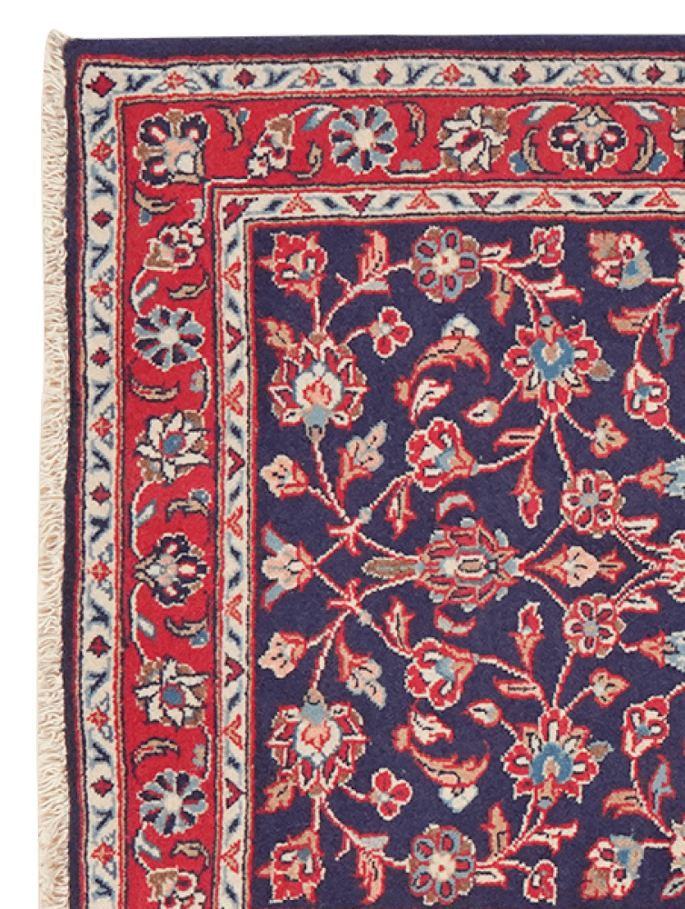 Ardakan — Hand-knotted, 77x184 cm, Blue, 100% Virgin Wool | View 3