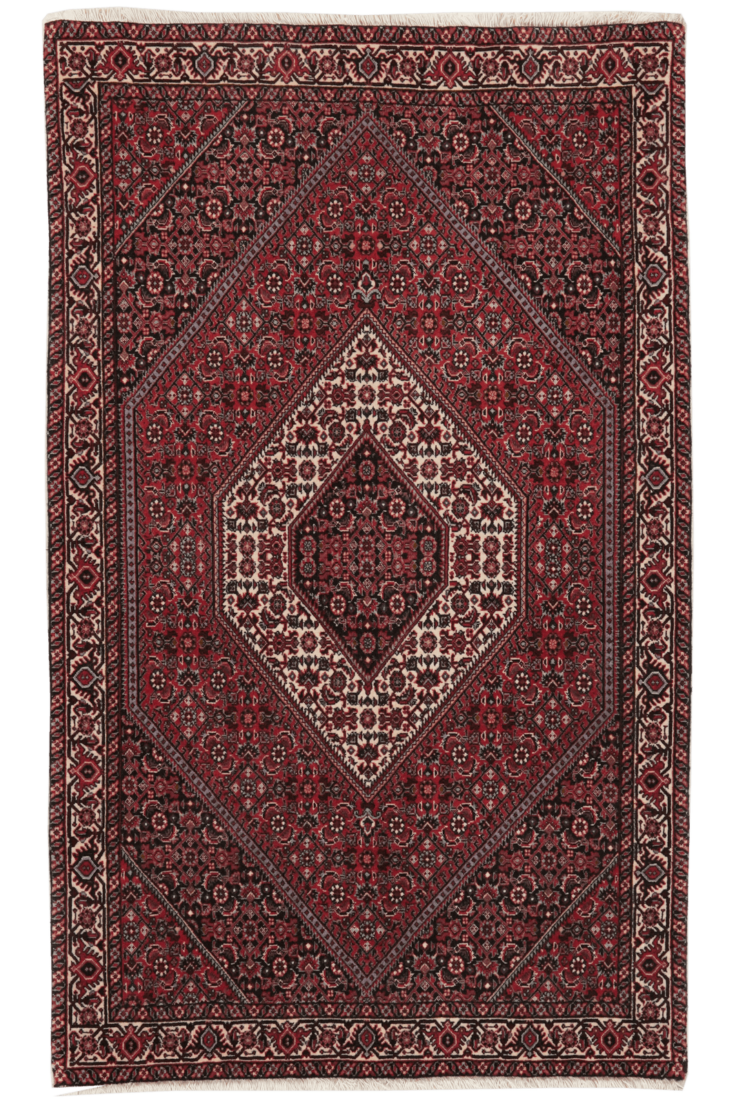 Bidjar Bookan — Hand-knotted, 90x149 cm, Red, 100% Virgin Wool | Main view