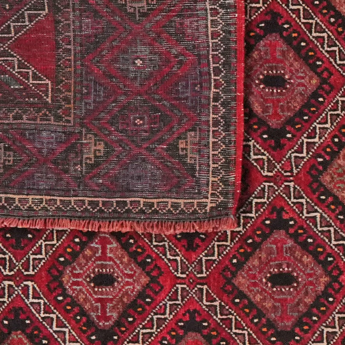 Kordibaf — Hand-knotted, 162x397 cm, Red, 100% Virgin Wool | View 6