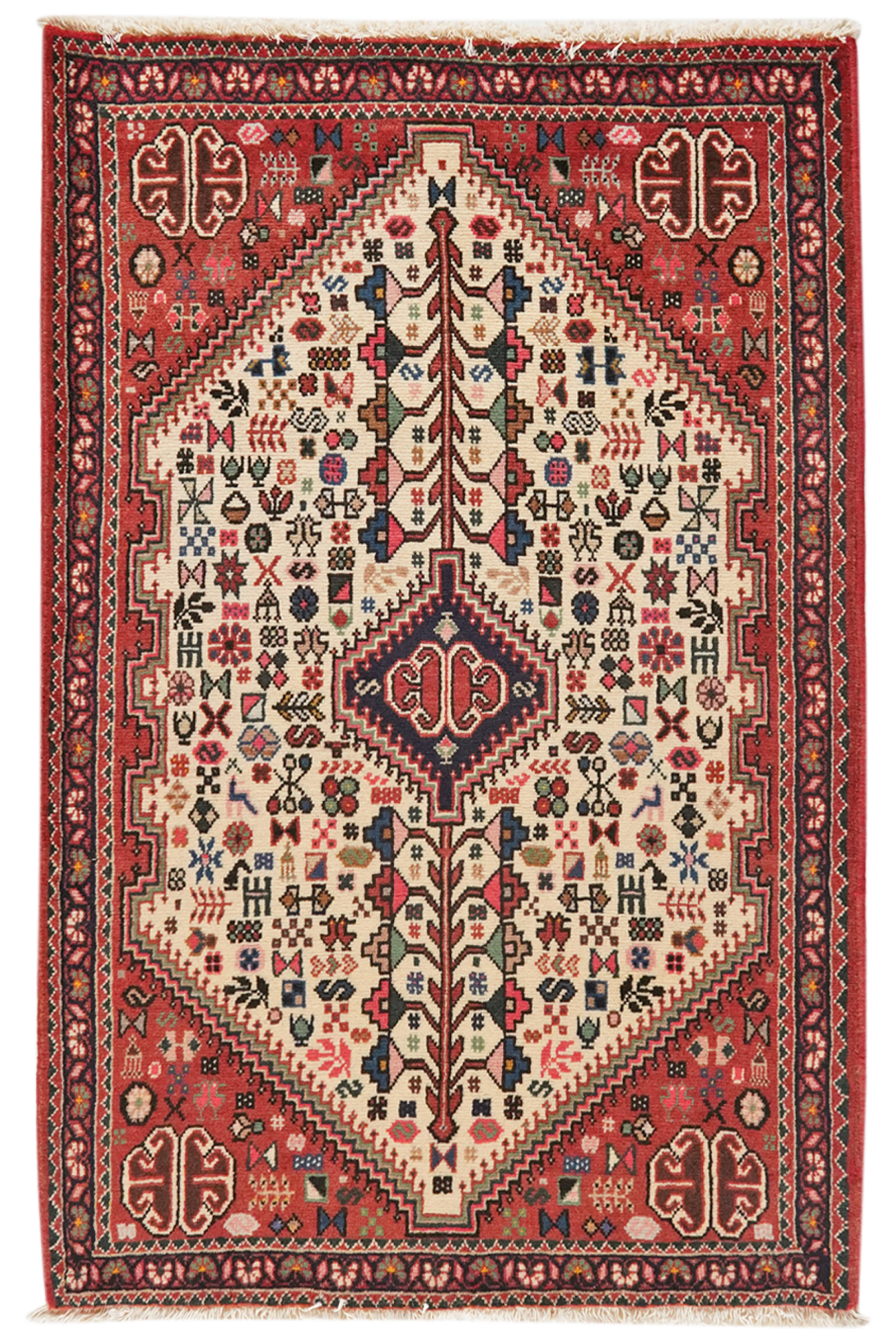 Abadeh — Handgefertigt, 122x80 cm, Blau, 100% Virgin Wool | Main view