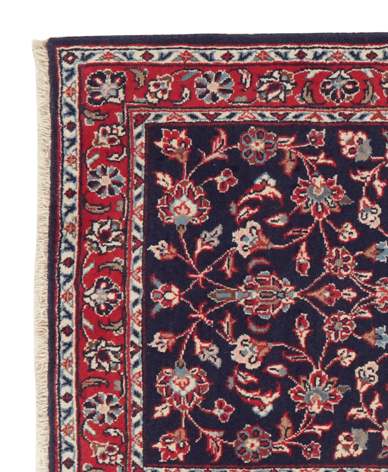 Ardakan — Hand-knotted, 75x200 cm, Blue, 100% Virgin Wool | View 3