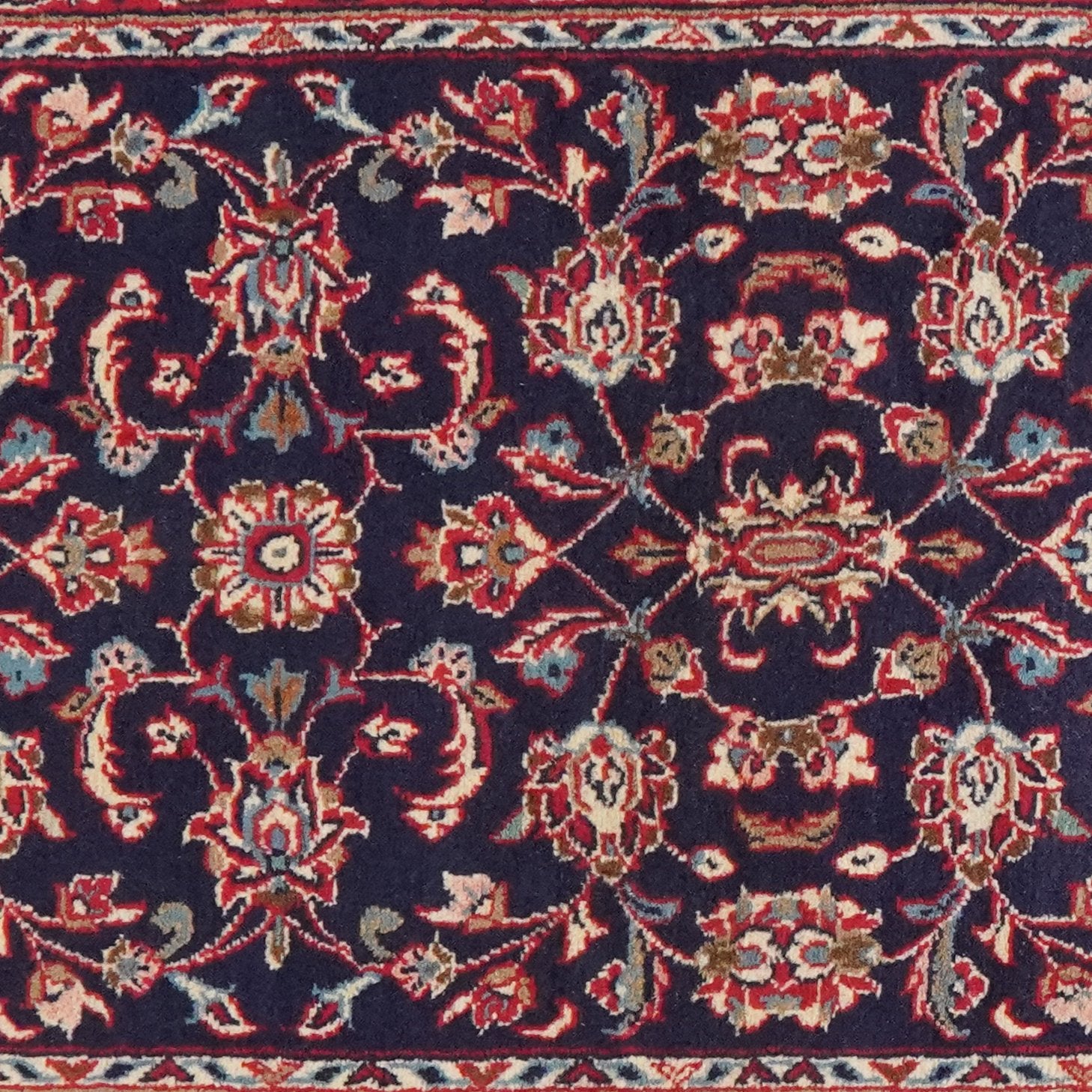 Ardakan — Hand-knotted, 75x200 cm, Blue, 100% Virgin Wool | View 4