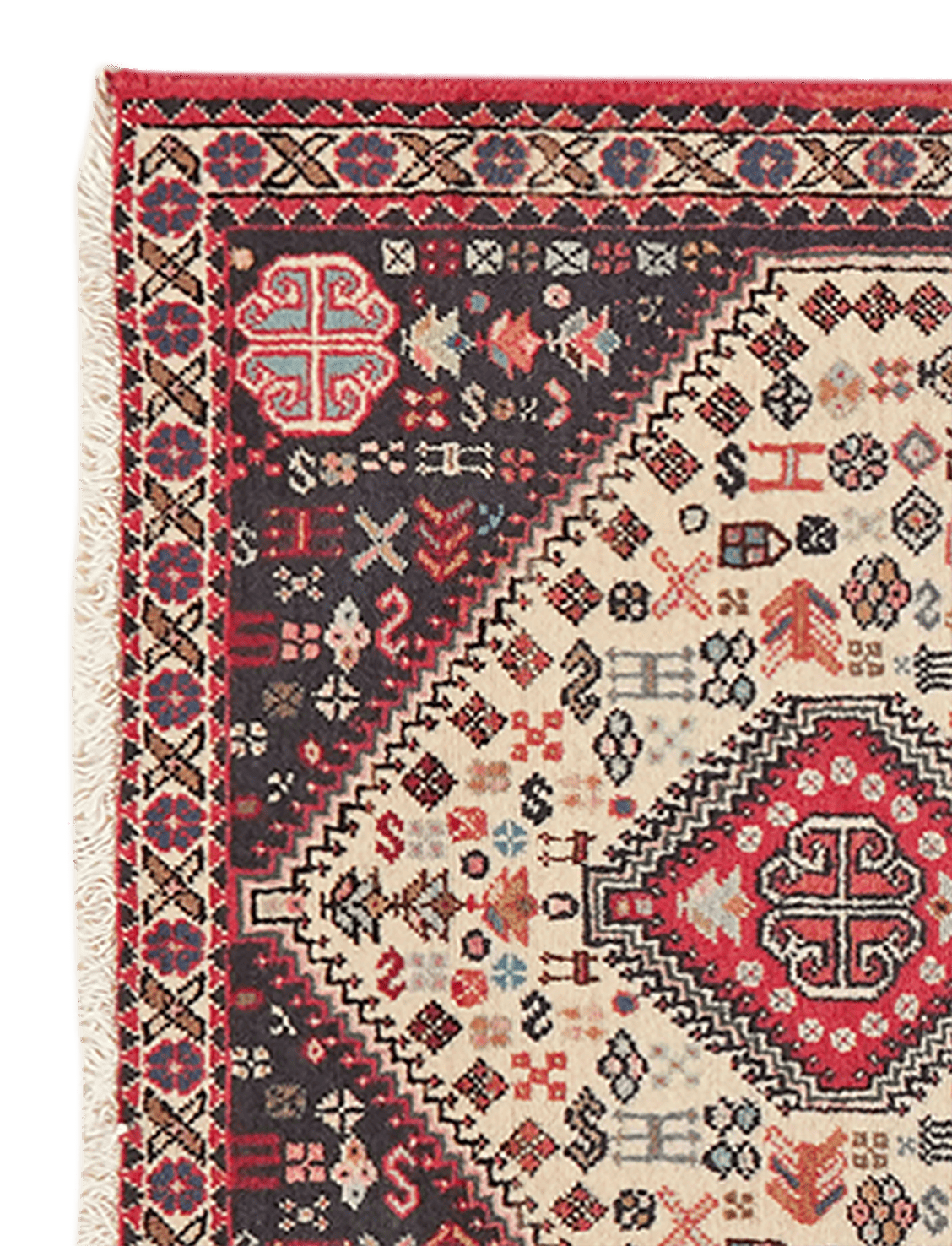 Abadeh — Hand-knotted, 76x122 cm, Beige, 100% Virgin Wool | View 3