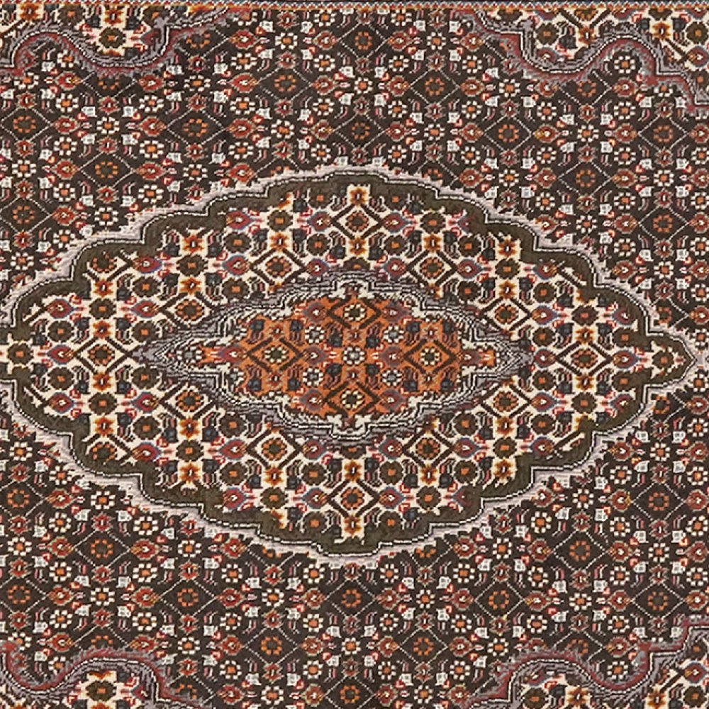 Tabriz 40 Raj — Hand-knotted, 103x157 cm, Black, 100% Virgin Wool | View 4