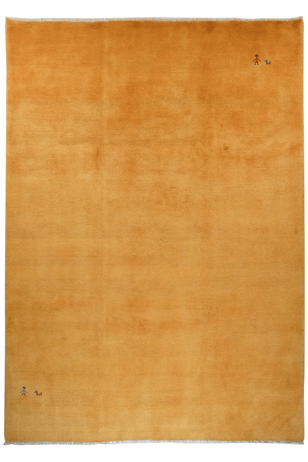Gabbeh — Hand-knotted, 239x337 cm, Yellow, 100% Virgin Wool | Main view