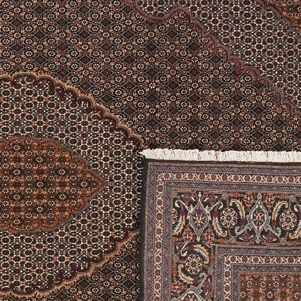 Tabriz 40 Raj — Hand-knotted, 206x301 cm, Blue, 100% Virgin Wool | View 6