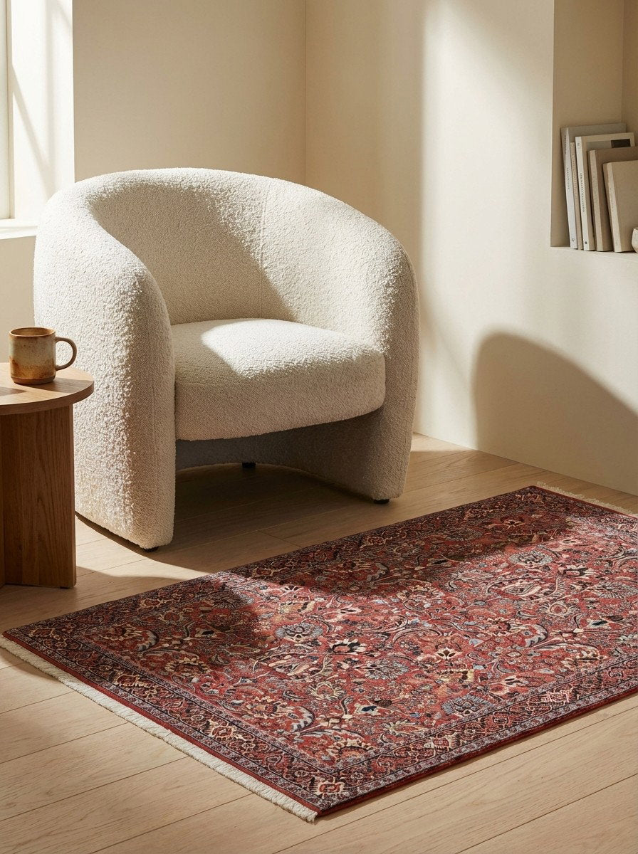 Bidjar Bookan — Handgefertigt, 176x112 cm, Blau, 100% Virgin Wool | Detail view