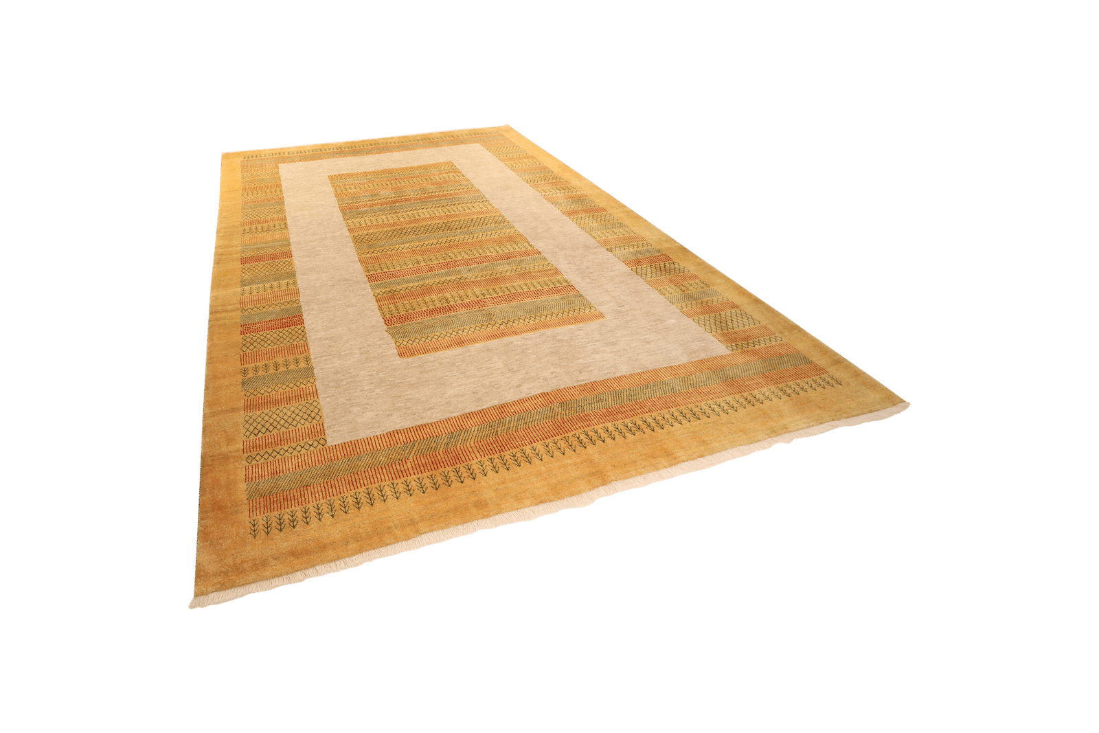 Rizbaf — Hand-knotted, 252x337 cm, Yellow, 100% Virgin Wool | View 5