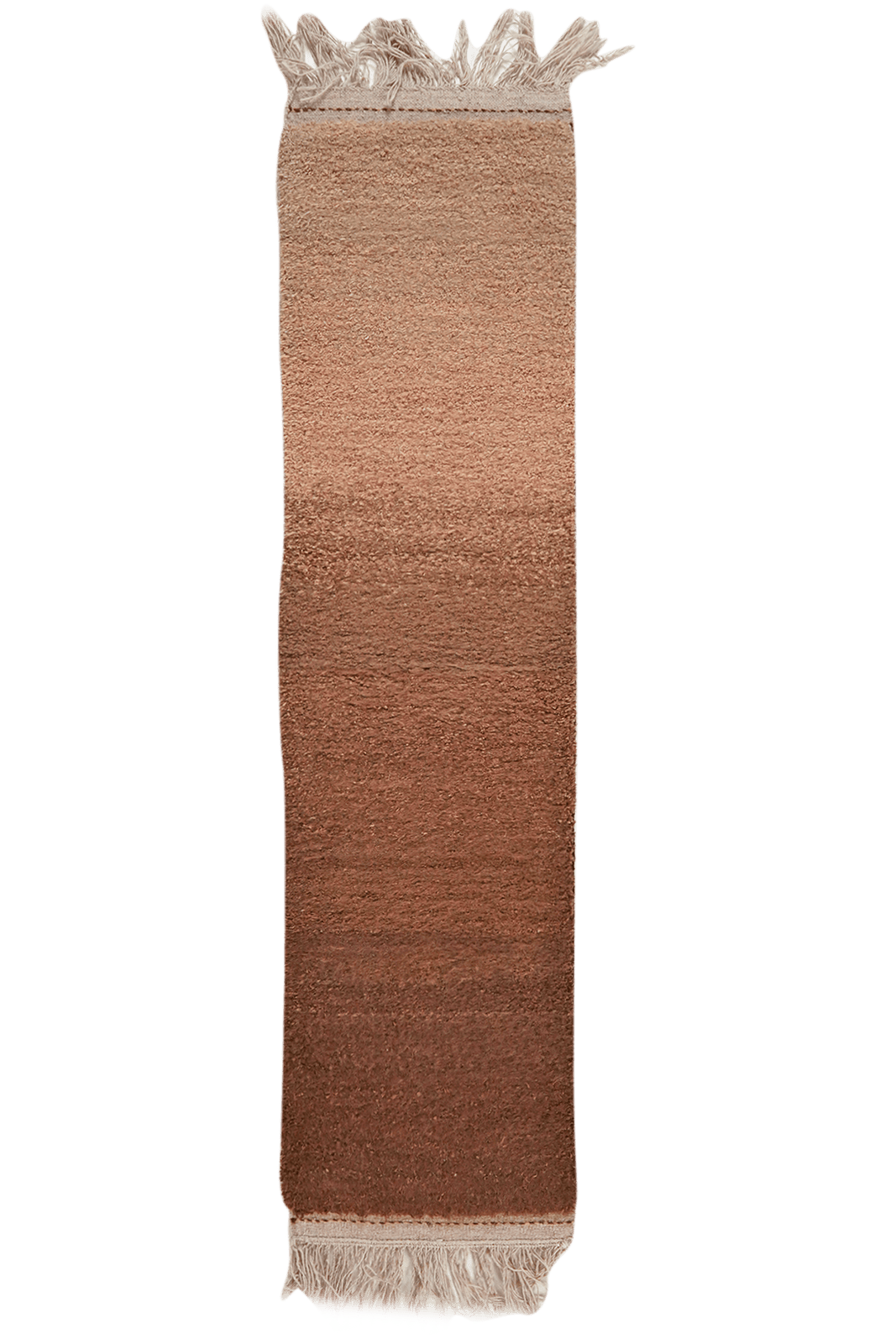 Gabbeh — Hand-knotted, 38x148 cm, Brown, 100% Virgin Wool | Main view