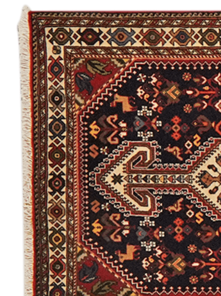Nasrabad — Hand-knotted, 82x399 cm, Blue, 100% Virgin Wool | View 3