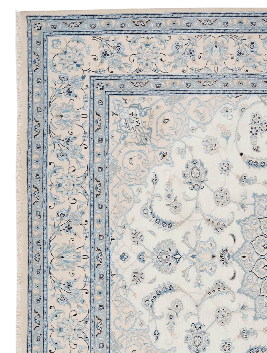 Nain 12La — Hand-knotted, 255x302 cm, Beige, 100% Virgin Wool | View 3