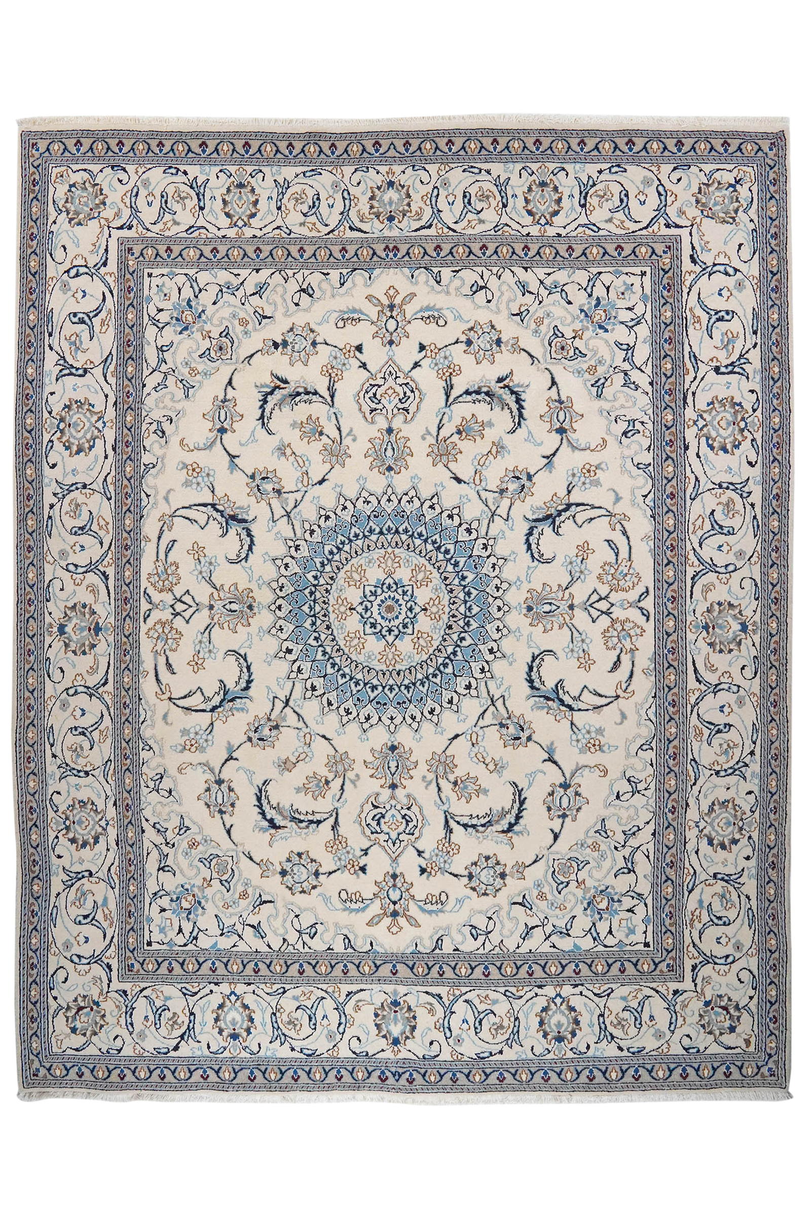 Nain 12La — Handgefertigt, 299x239 cm, Beige, 100% Virgin Wool | Main view