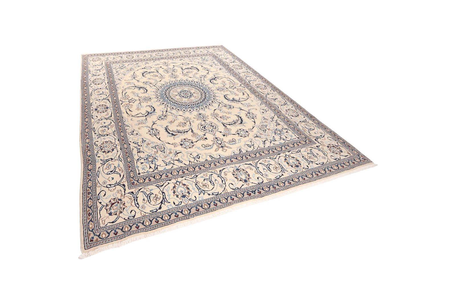 Nain 12La — Hand-knotted, 239x299 cm, Beige, 100% Virgin Wool | View 5