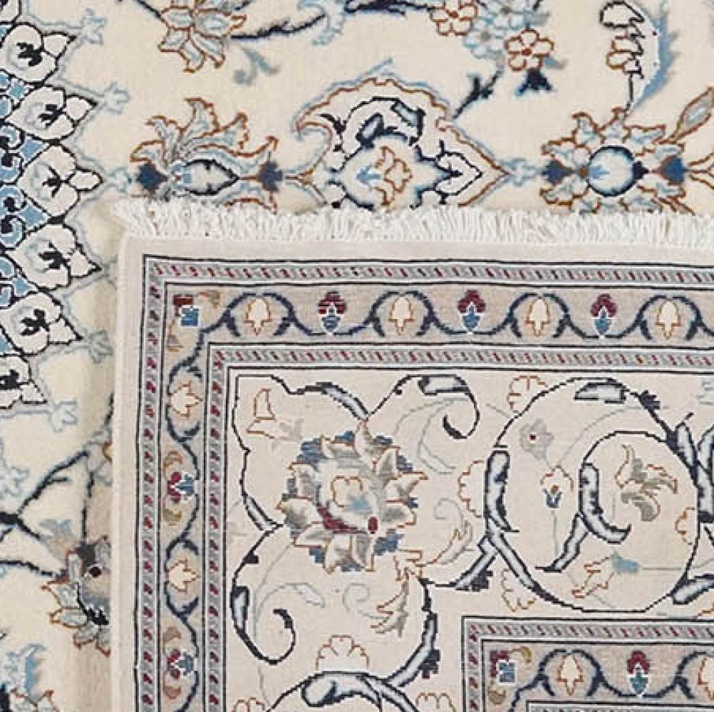 Nain 12La — Hand-knotted, 239x299 cm, Beige, 100% Virgin Wool | View 6
