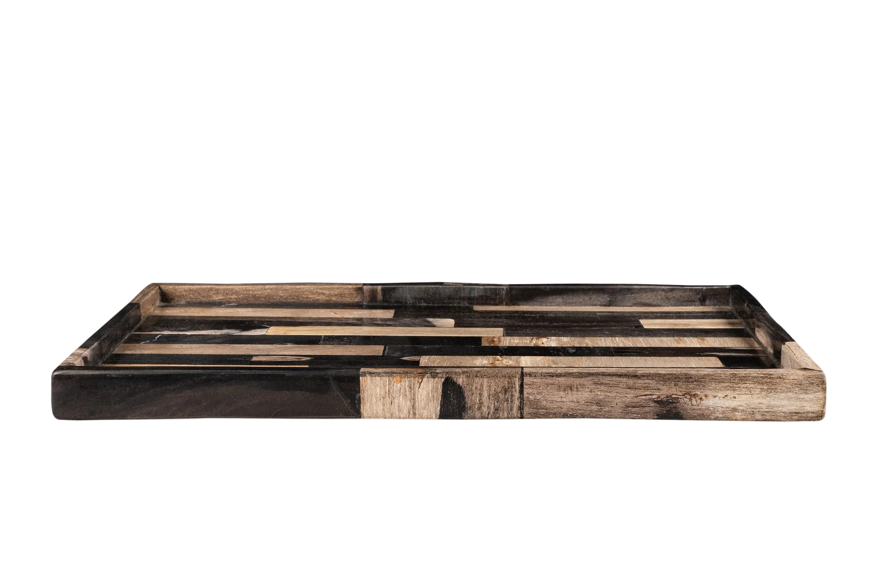 Petrified Wood Tray M — Handmade , 30x20 cm | Main view
