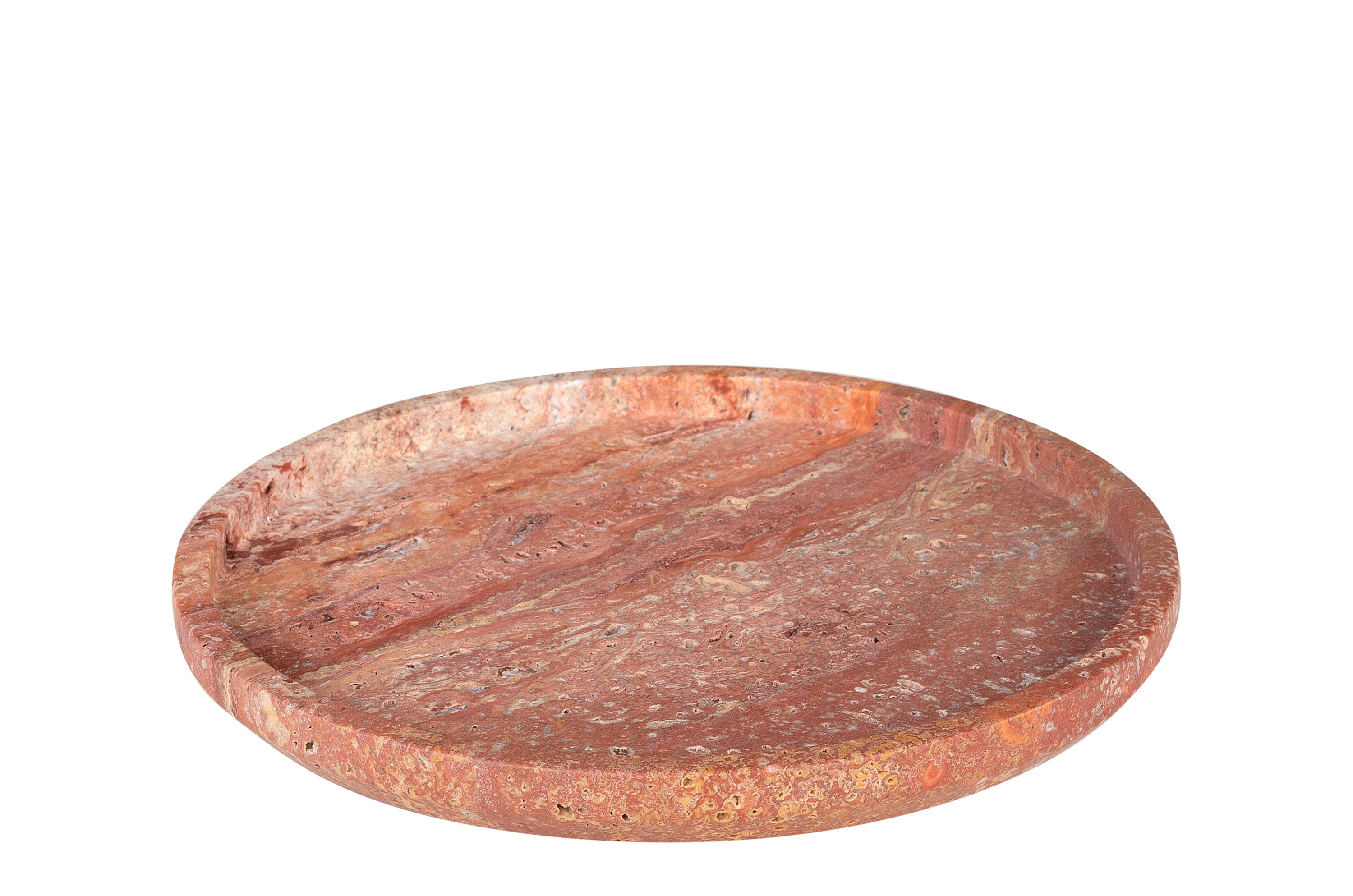 Round Travertine Tray Small