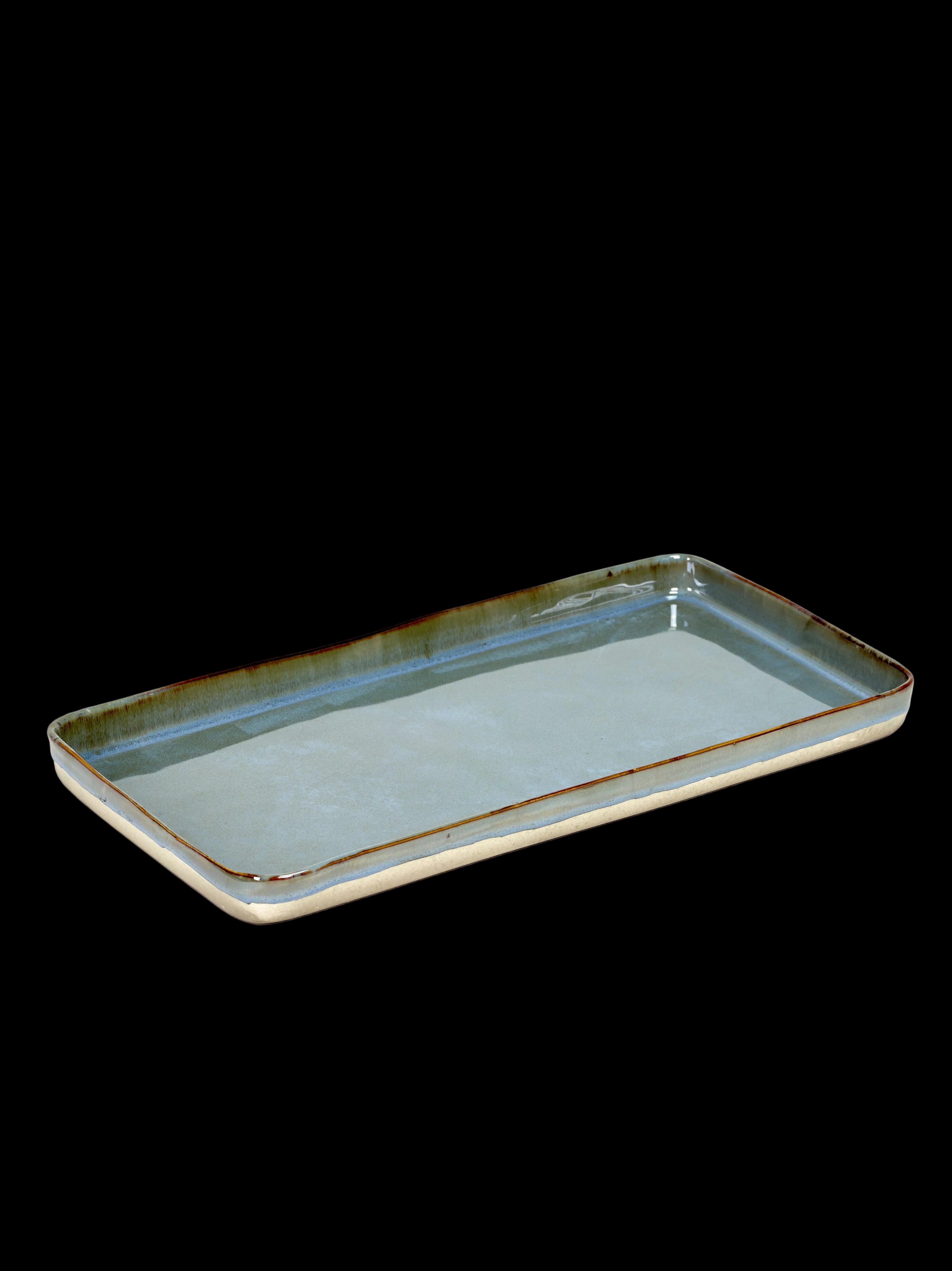 Terre des rêves rectangular plate